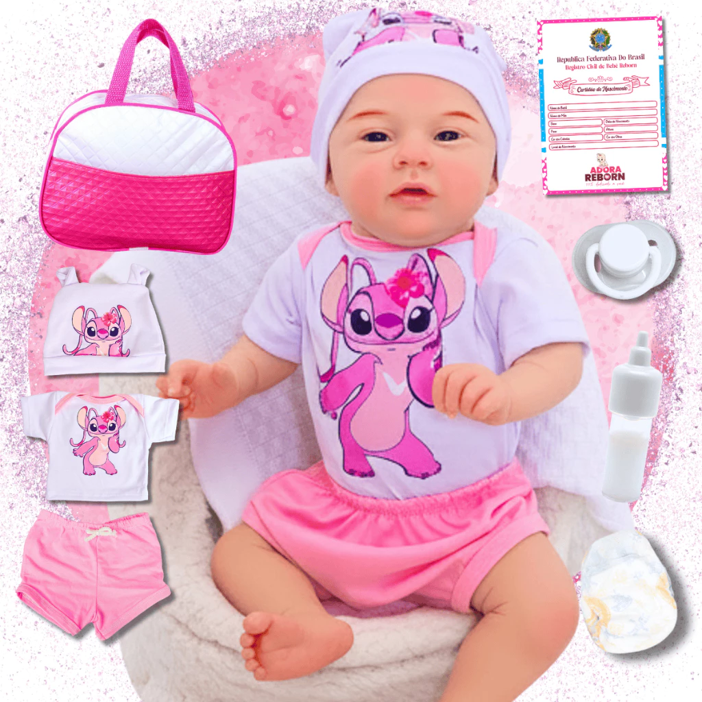 Boneca Bebê Reborn Menina Original Realista Corpo De Silicone Pode Dar Banho